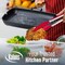 Silicone Spatula Set 5 Pcs Rubber Spatulas Silicone Heat Resistant 600°F, Spatulas for Nonstick Cookware, Seamless Design with Stainless Steel Core, Dishwasher Safe, Bonus Tongs Included
